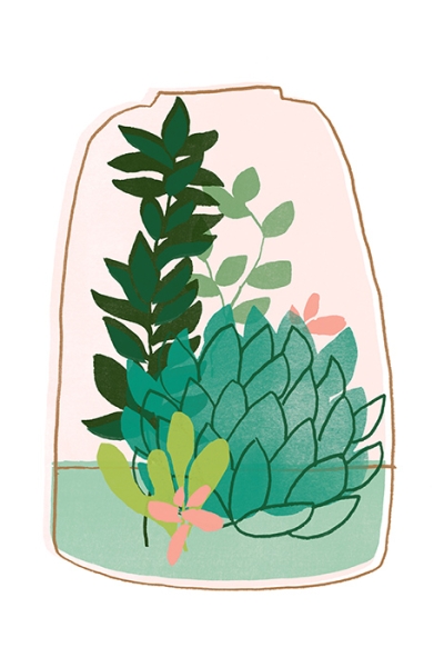 Terrarium No. 1 Variante 1 | 30x45 cm | Premium-Papier