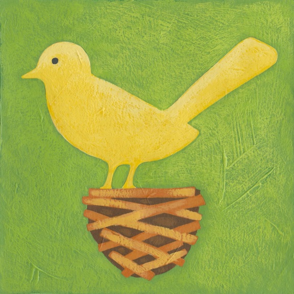 Bird Friend Variante 1 | 60x60 cm | Premium-Papier