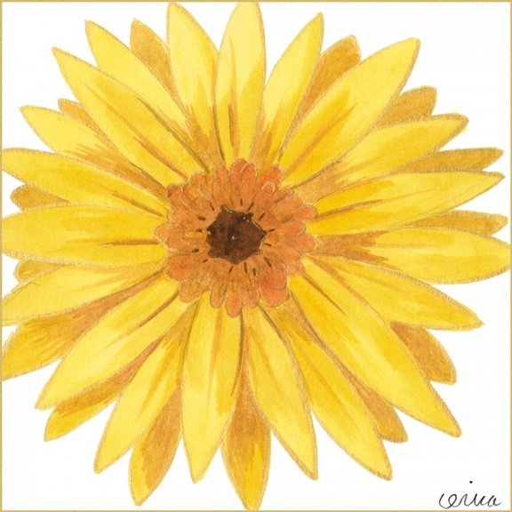 Bright Flowers No. 4 Variante 1 | 60x60 cm | Premium-Papier