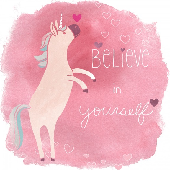 Unicorn Wishes No. 1 Variante 1 | 60x60 cm | Premium-Papier