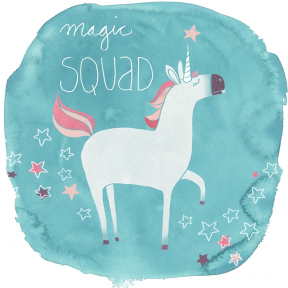 Unicorn Wishes No. 3 Variante 1 | 60x60 cm | Premium-Papier