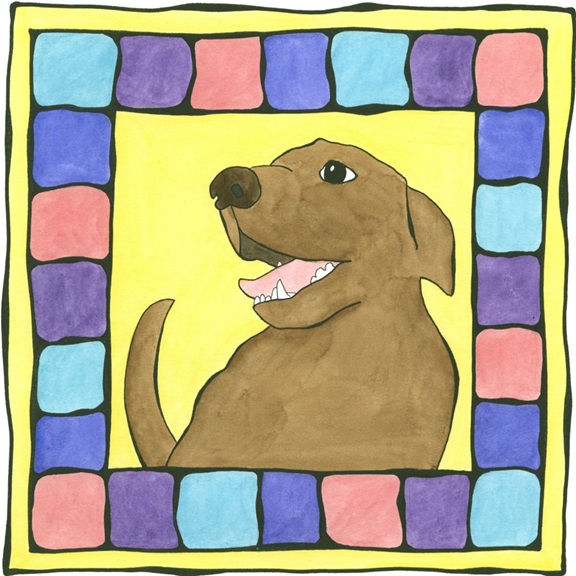 Happy Dog Portrait No. 4 