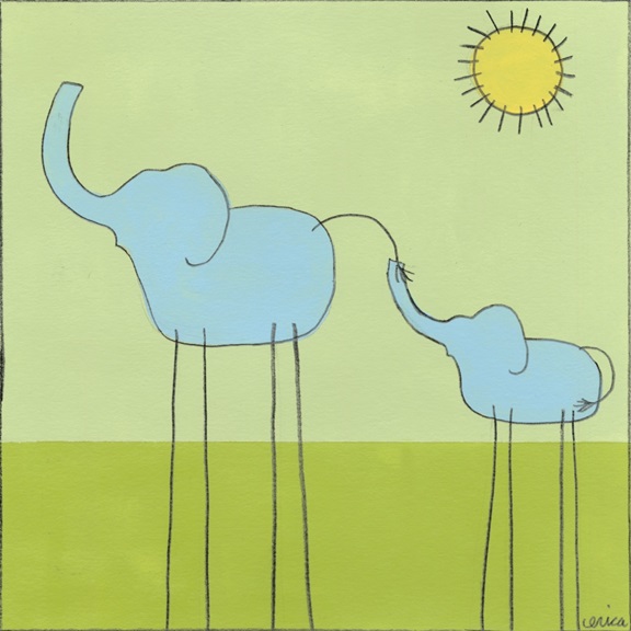 Stick-Leg Animals No. 4 Variante 1 | 60x60 cm | Premium-Papier