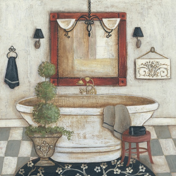 Pretty Bathroom No. 2 Variante 1 | 60x60 cm | Premium-Papier