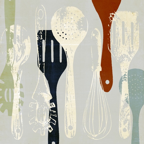 Cooking Utensils No. 2 Variante 1 | 60x60 cm | Premium-Papier