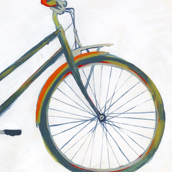 Half a Bike No. 2 Variante 1 | 60x60 cm | Premium-Papier