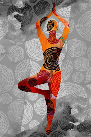 Yoga Form No. 1 Variante 1 | 30x45 cm | Premium-Papier