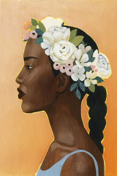 Floral Wreath No. 2 Variante 1 | 30x45 cm | Premium-Papier