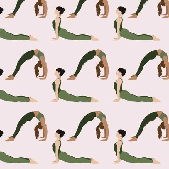 Green Yoga No. 2 Variante 1 | 60x60 cm | Premium-Papier