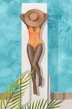 Pool Floats No. 2 Variante 1 | 13x18 cm | Premium-Papier