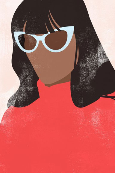 Her Chic Glasses No. 1 Variante 1 | 13x18 cm | Premium-Papier