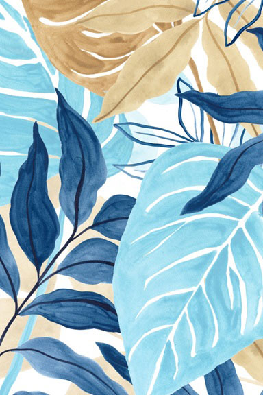 Blue Garden No. 3 Variante 1 | 30x45 cm | Premium-Papier
