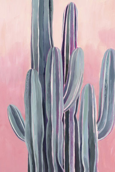 Cacti at Dawn No. 2 Variante 1 | 30x45 cm | Premium-Papier