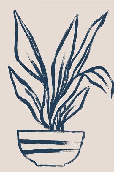 Navy Sketch No. 3 Variante 1 | 30x45 cm | Premium-Papier