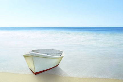 Beachscape Boat No. 2 Variante 1 | 30x45 cm | Premium-Papier