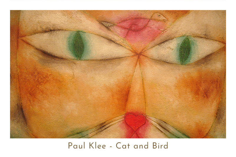 Paul Klee - Cat and Bird Variante 1 | 60x90 cm | Premium-Papier wasserfest