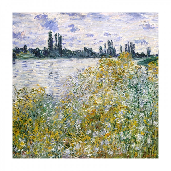 Claude Monet - Île aux Fleurs near Vétheuil Variante 1 | 40x40 cm | Premium-Papier