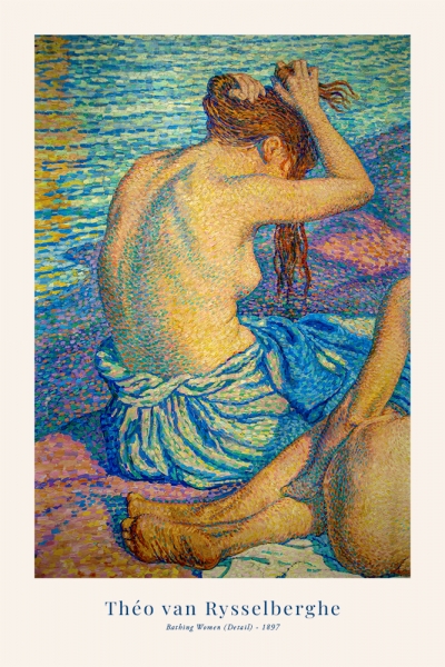 Théo van Rysselberghe - Bathing Women (Detail) Variante 1 | 60x90 cm | Premium-Papier