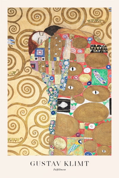 Gustav Klimt - Fulfillment Variante 1 | 60x90 cm | Premium-Papier wasserfest