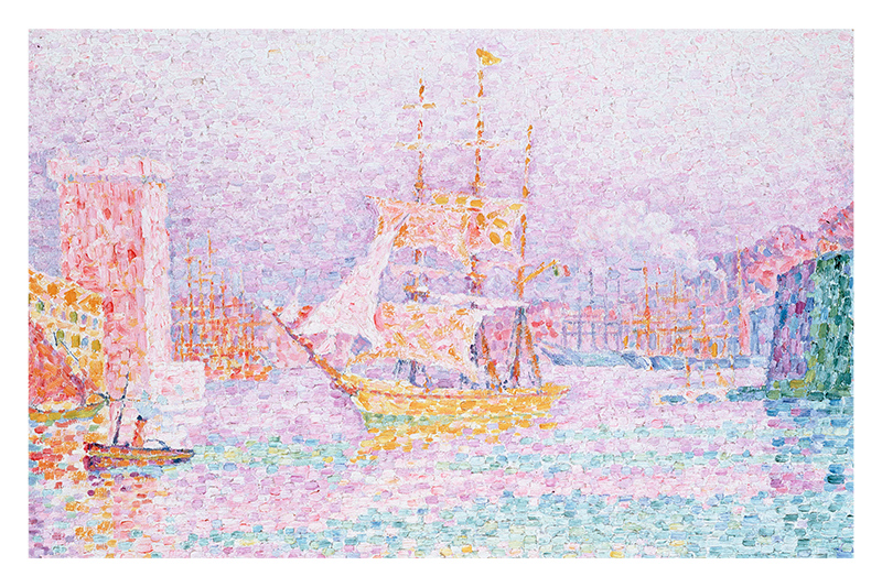 Paul Signac - The Harbour at Marseilles Variante 1 | 60x90 cm | Premium-Papier wasserfest