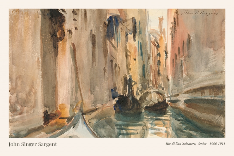 John Singer Sargent - Rio di San Salvatore, Venice 