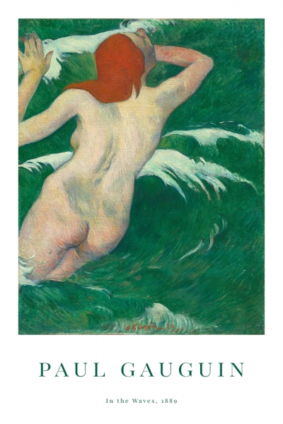 Paul Gauguin - In the Waves Variante 1 | 40x60 cm | Premium-Papier