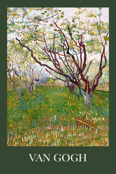 Vincent van Gogh - The Flowering Orchard Variante 1 | 60x90 cm | Premium-Papier