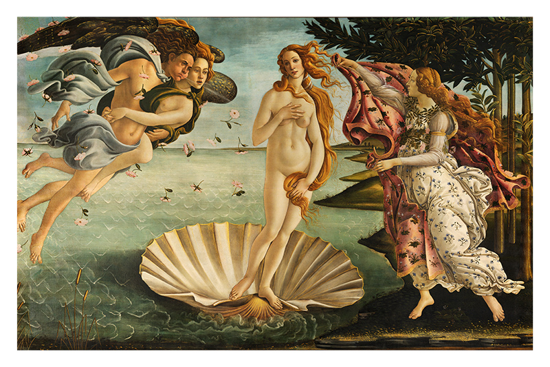 Sandro Botticelli - The Birth of Venus Variante 1 | 60x90 cm | Premium-Papier wasserfest