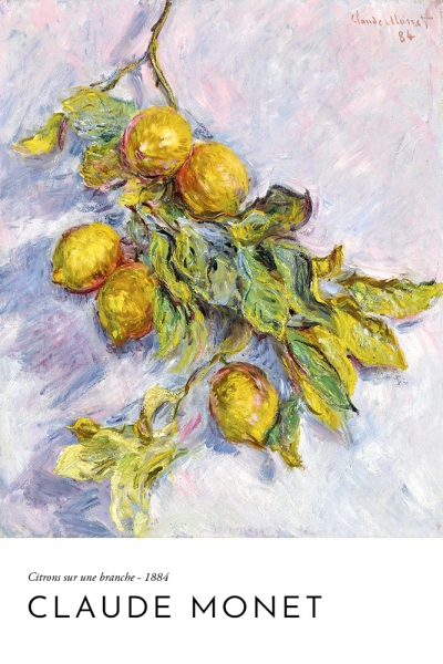 Claude Monet - Citrons sur une branche Variante 3 | 13x18 cm | Premium-Papier
