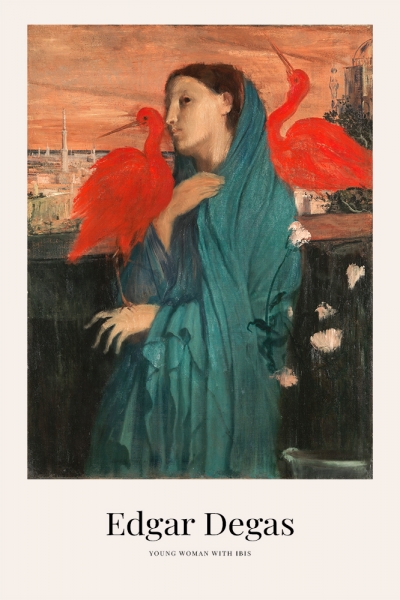 Edgar Degas - Young Woman with Ibis Variante 1 | 13x18 cm | Premium-Papier