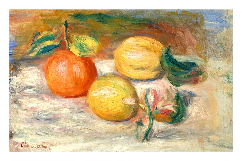 Pierre-Auguste Renoir - Lemons and Orange Variante 1 | 40x60 cm | Premium-Papier