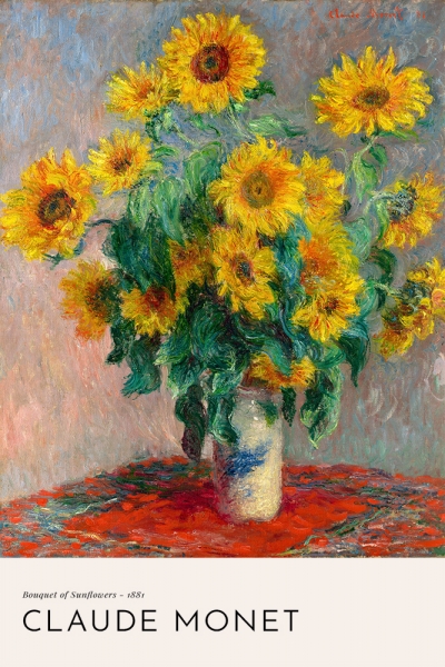 Claude Monet - Bouquet of Sunflowers 