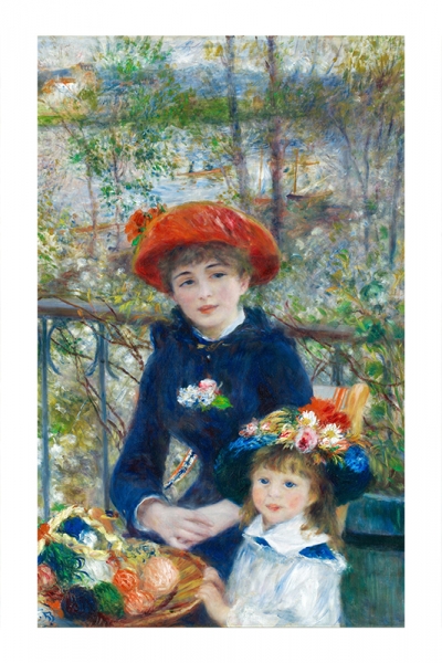 Pierre-Auguste Renoir - Two Sisters (On the Terrace) Variante 1 | 60x90 cm | Premium-Papier wasserfest