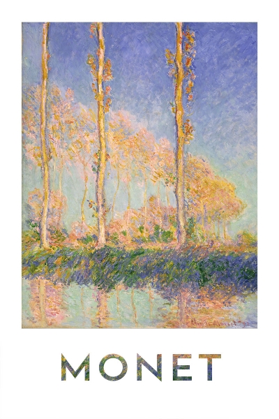 Claude Monet - Poplars, Three Trees in Autumn Variante 1 | 13x18 cm | Premium-Papier