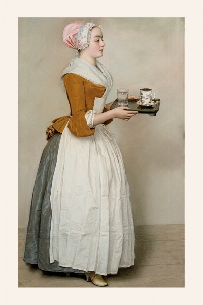 Jean-Etienne Liotard - The Chocolate Girl Variante 1 | 60x90 cm | Premium-Papier wasserfest