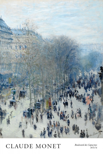 Claude Monet - Boulevard des Capucines Variante 1 | 13x18 cm | Premium-Papier