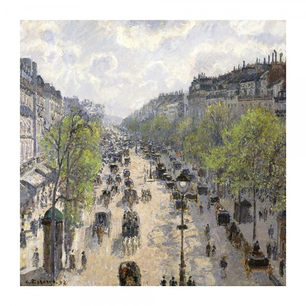 Camille Pissarro - Boulevard Montmartre, Spring Variante 1 | 60x60 cm | Premium-Papier