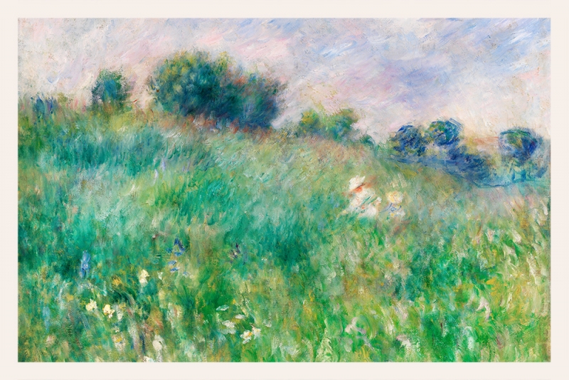 Pierre-Auguste Renoir - Meadow Variante 3 | 20x30 cm | Premium-Papier wasserfest