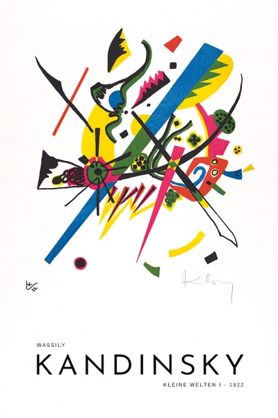 Wassily Kandinsky - Kleine Welten I (Small Worlds I) Variante 1 | 13x18 cm | Premium-Papier