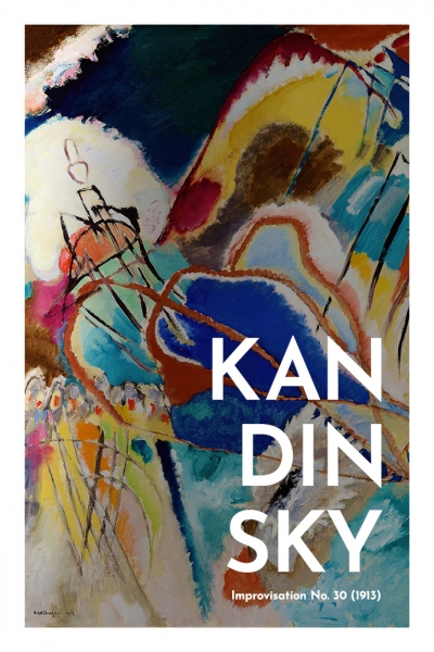 Wassily Kandinsky - Improvisation No. 30 Variante 1 | 60x90 cm | Premium-Papier wasserfest