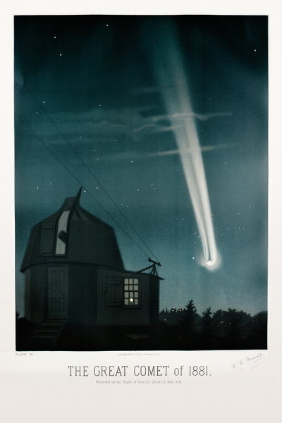 E. L. Trouvelot - The Great Comet of 1881 Variante 1 | 13x18 cm | Premium-Papier