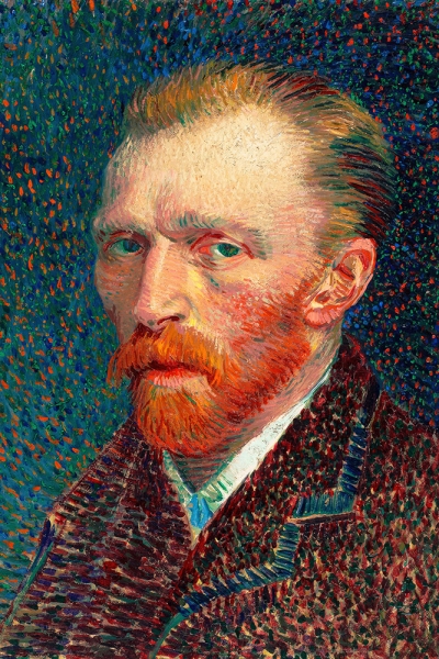 Vincent van Gogh - Self-Portrait (1887) Variante 1 | 13x18 cm | Premium-Papier