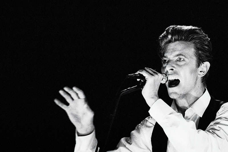 David Bowie Poster, Sound & Vision Tour in Italien 1990 - No. 1 Variante 1 | 13x18 cm | Premium-Papier