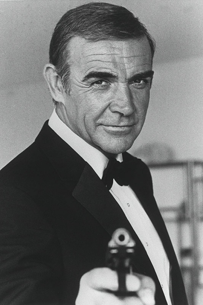 Sean Connery in Nizza 1982 während der Dreharbeiten zum Film "Never Say Never Again" 