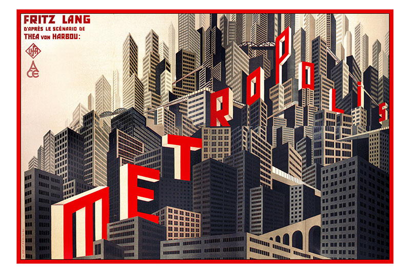 Movie Poster 'Metropolis', directed by Fritz Lang (1927) 