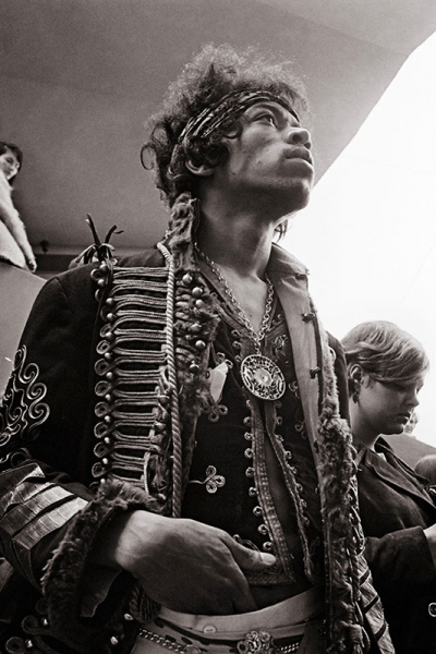 Jimi Hendrix beim Monterey Pop Festival, 1967 Variante 1 | 13x18 cm | Premium-Papier