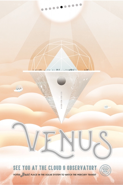 "Venus" - Visions of the Future Poster Series, Credit: NASA/JPL Variante 1 | 13x18 cm | Premium-Papier