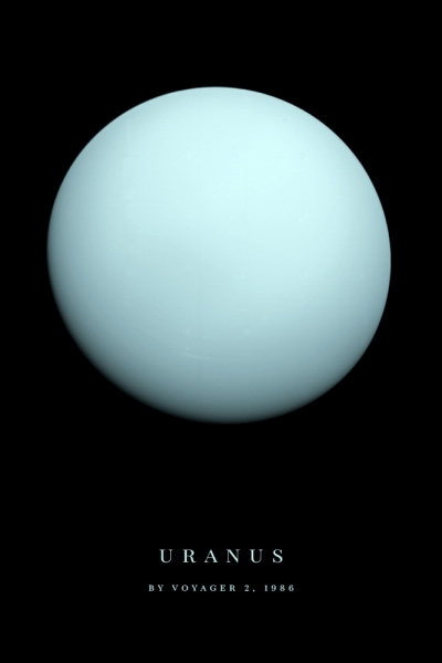Image of Uranus Taken by NASA's Voyager 2 in 1986 