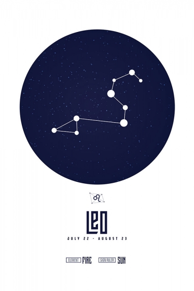 Sternzeichen Löwe Poster 