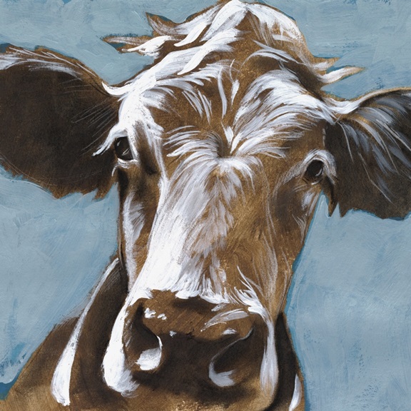 Cow Portrait No. 5 Variante 1 | 40x40 cm | Premium-Papier